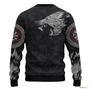 Iceland Fenrir Wolf And Vegvisir Viking Ugly Christmas Sweater