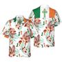 Irish Celtic Cross Shamrock Ireland Proud Hawaiian Shirt, Colorful Summer Aloha Shirts For Men Women, Perfect Gift For Husband, Wife, Friend, Family