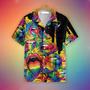 LGBT Aloha Hawaiian Shirts For Summer, Sexy Lips Always Proud LGBT Colorful Rainbow Hawaiian Shirts, Pride Gift For Gaymer And Lesbian