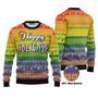 LGBT Gay Pride Happy Holigays Ugly Christmas Sweater