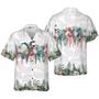Macaw Parrot Hawaiian Shirt, Vintage Botanical Lotus And Macaw Parrot Hawaiian Shirt, Colorful Summer Aloha Shirt, Gift For Husband, Wife, Friend
