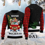 Merry Christmas Golden Retriever And Snowman Funny Ugly Sweater
