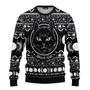 Moon Phase Cute Cat Wicca Ugly Christmas Sweater