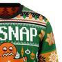 Oh Snap Gingerbread Ugly Christmas Sweater