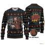 Orange Fox Xmas Pattern Ugly Christmas Sweater For Men And Women