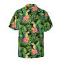 Parrots Hibiscus And Palm Leaves Hawaiian Shirt, Colorful Summer Aloha Shirts For Men Women, Perfect Gift For Husband, Wife, Boyfriend, Friend