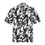 Penguin Hawaiian Shirt, Black And White Penguin Hawaiian Shirt, Black White Summer Aloha Shirts For Men Women, Gift For Husband, Wife, Boyfriend, Friend