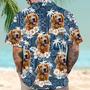 Personalized Dog Pet Face Aloha Hawaiian Shirts with Dog Face Pet Face Customize. Personalized Dog Face Shirts, Custom Dog Pet Face Hawaiian Shirts