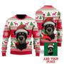 Photo Inserted Cute Dog On Vintage Xmas Sweaters For Men & Women