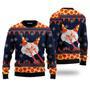 Pizza Cat With Laser Eyes Ugly Christmas Sweater For Men & Women