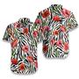 Poppy Hawaiian Shirt, Poppy Zebra Watercolor Painting Art Hawaiian Shirt, Colorful Summer Hawaiian Shirt - Perfect Gift For Men Women, Friends, Family