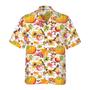 Pumpkin Hawaiian Shirt, Vintage Watercolor Thanksgiving Design Hawaiian Shirt - Perfect Gift For Lover, Friend, Family