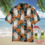 Ragdoll Cat Hawaiian Shirt Custom Photo - Funny Cat In Orange Floral Tropical Personalized Hawaiian Shirts - Perfect Gift For Cat Lovers, Family, Friends