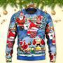 Rebellious Santa Claus Drunk Beer Troll Xmas Funny Ugly Christmas Sweaters