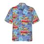 Retro Vintage Girl Car Hawaiian Shirt, Girl Car Hawaiian Shirt, Vintage Aloha Shirt - Perfect Gift For Men, Women, Husband, Wife, Friend, Family
