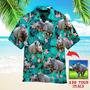 Rhinoceros Tropical Custom Hawaiian Shirt, Personalized Hawaiian Shirts - Perfect Gift Animal Lovers, Family, Friends