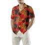 Rooster Hawaiian Shirt, Fiery Red Rooster Aloha Shirt For Men - Perfect Gift For Men, Husband, Boyfriend, Friend, Family