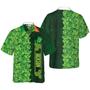 Shamrock Happy Saint Patrick's Day Irish Ireland Custom Name Hawaiian Shirt, Personalized Colorful Summer Aloha Shirts For Men Women