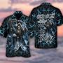 Skull Aloha Hawaiian Shirt For Summer - Skull Grumpy Old Man Stuck Hawaiian Shirt - Perfect Gift For Men, Women, Skull Lover