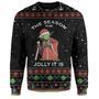 Star Wars Santa Yoda This Season To Be Jolly It Is Ugly Christmas Sweaters