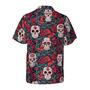 Sugar Skulls And Roses Hawaiian Shirt, Skulls Hawaiian Shirt, Roses Pattern Aloha Shirt - Perfect Gift For Men, Women, Husband, Wife, Friend, Family