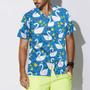 Swans And Ducks Swimming Hawaiian Shirt, White Swans Aloha Shirt For Men - Perfect Gift For Husband, Boyfriend, Friend, Family