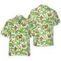 Tropical Sloth Seamless Pattern Hawaiian Shirt, Funny Sloth Seamless Aloha Shirt For Men - Perfect Gift For Husband, Boyfriend, Friend, Family