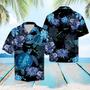 Turtle Hawaiian Shirt, Blue Sea Turtle Flower Aloha Shirt For Men Women - Perfect Gift For Turtle Lovers, Husband, Boyfriend, Friend, Family, Wife