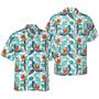 Watercolor Parrot & Palm Leaves Hawaiian Shirt, Colorful Summer Aloha Shirts For Men Women, Perfect Gift For Husband, Wife, Boyfriend, Friend
