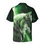 Wolf Hawaiian Shirt, Fantasy Green Wolf Aloha Shirt For Men - Perfect Gift For Husband, Boyfriend, Friend, Family