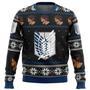 Attack on Titan Survery Corps Ugly Christmas Sweater, Ugly Christmas Sweater For Men Women