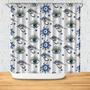 Attractive Evil Eyes Boho Style Design Shower Curtain
