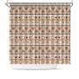 Boho Mid Century Pattern Boho Tribal Shape Shower Curtain