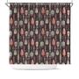Boho Style Colorful Feather Geometric Pattern Home Living Shower Curtain