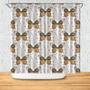 Butterfly Boho Style Lovers Softly Shower Curtain