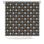 Cloud And Rainbow Dark Color Pattern Boho Gift Shower Curtain