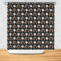 Cloud And Rainbow Dark Color Pattern Boho Gift Shower Curtain