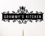 Custom Kitchen Metal Name Sign, Kitchen Wall Decor, Personalized Kitchen Sign, Mom's Kitchen
