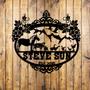 Custom Ranch House Metal Sign, Personalized Metal Farm House Sign, Custom Cottage Name Sign