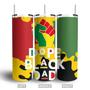 Dope Black Dad Fathers Gift Juneteenth Day Skinny Tumbler
