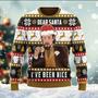 Leo Meme Dear Santa Ugly Xmas Sweater, Leo-nardo Dica-prio Laughing Meme All Over Print Sweatshirt