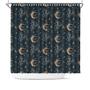 Moon Night Boho Celestial Art Pattern Shower Curtain