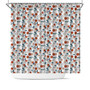 Nordic Wite Colorful Fruits Simple Design Boho Lovers Shower Curtain