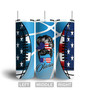 Custom Baseball Mom Us Flag Tumbler | Custom Name | Gifts Idea For Baseball Mom | Personalized Baseball Mom Skinny Tumbler