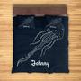 Custom Boho Animal Jellyfish Bedding Set, Custom Name, Boho Celestial, Personalized Boho 3 Pieces Bedding Set