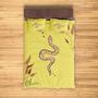Custom Boho Celestial Snake Bedding Set, Custom Name, Boho Gift Home Living, Personalized Boho 3 Pieces Bedding Set