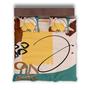 Custom Minimalist Color Art Bedding Set, Custom Name, Boho Gift Idea, Personalized Boho 3 Pieces Bedding Set