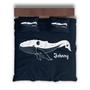 Custom Whale Celestial Bedding Set, Custom Name, Animal Boho, Personalized Boho 3 Pieces Bedding Set