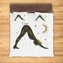 Custom Yoga Movement Woman Bedding Set, Custom Name, Universe Boho, Personalized Boho 3 Pieces Bedding Set