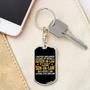 Custom Being A Father In Law Keychain With Back Engraving | Birthday Gift | Personalized Dad And Son Dog Tag Keychain